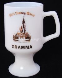 Walt Disney World GRAMMA Milk Glass Souvenir Mug